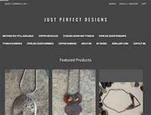 Tablet Screenshot of justperfectdesigns.com